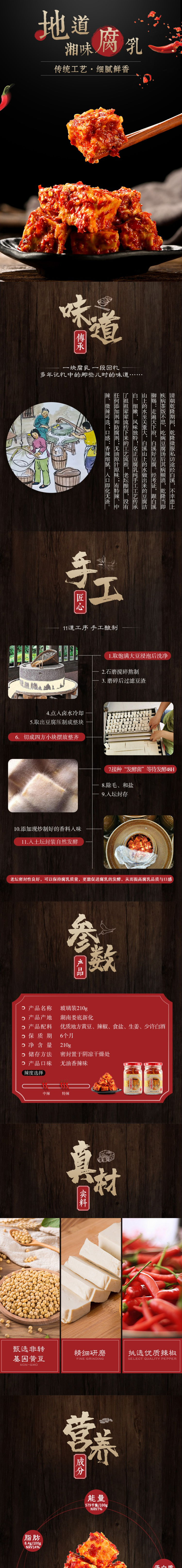 淘寶美工千里湖南特產(chǎn)腐乳詳情頁作品