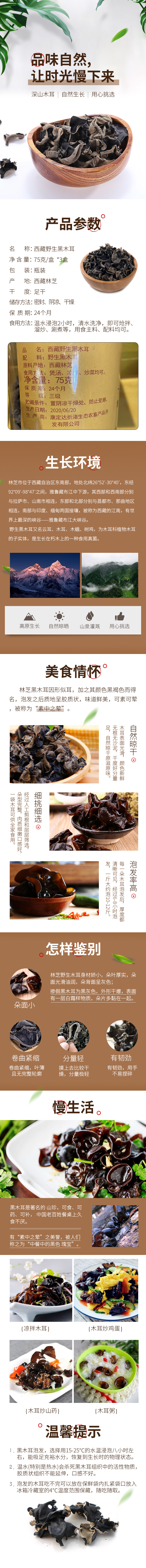 淘寶美工曉夏食品干貨  西藏野生黑木耳詳情頁作品