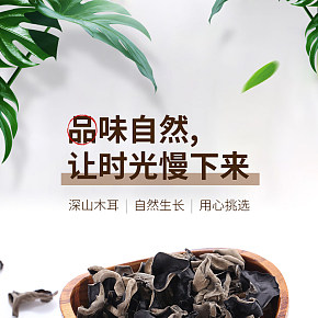 食品干货  西藏野生黑木耳详情页