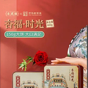 食品零食类中国风月饼详情页