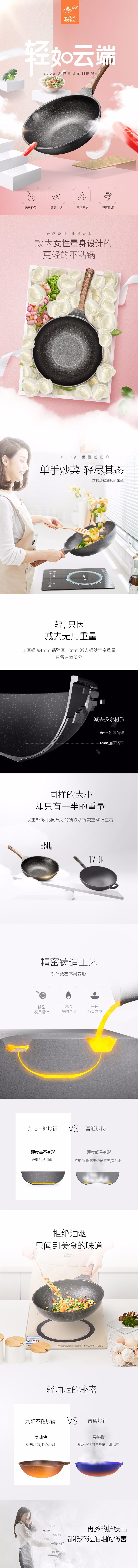 淘寶美工姜魚小丸紫生活家居--九陽平底鍋詳情頁設(shè)計作品