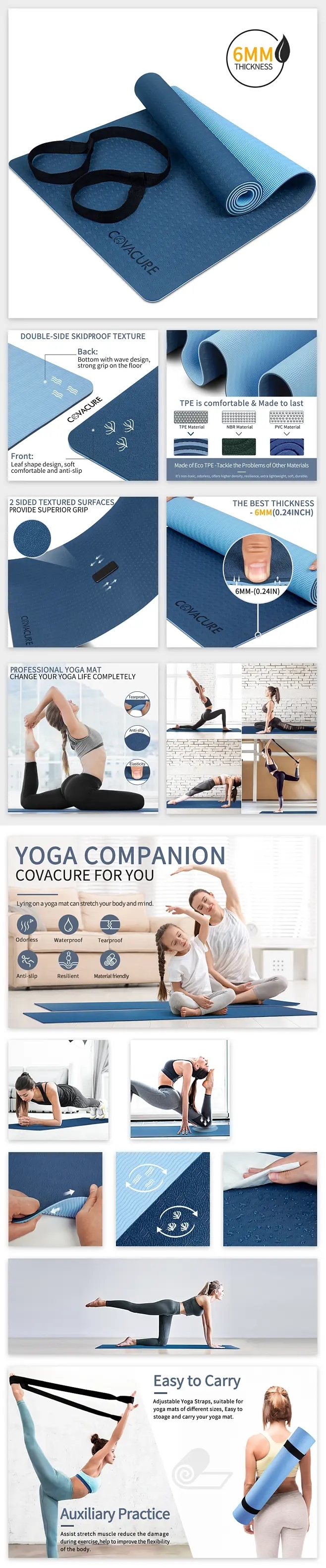 淘宝美工晓夏生活百货 亚马逊 主图 瑜伽垫作品