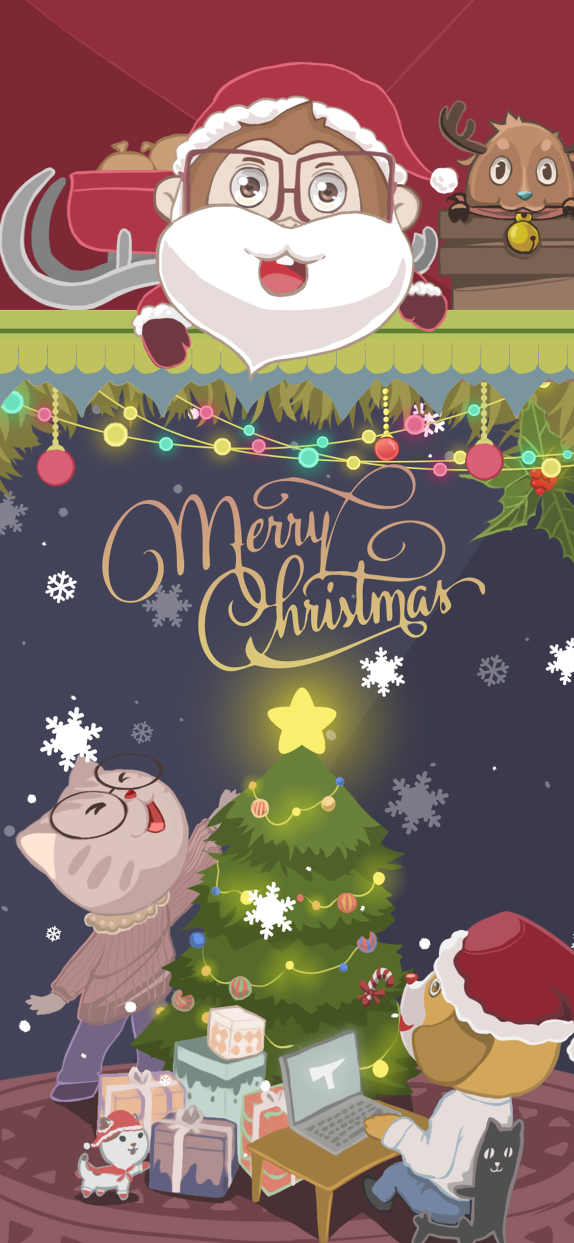 淘宝美工陈庚华圣诞节微信海报作品