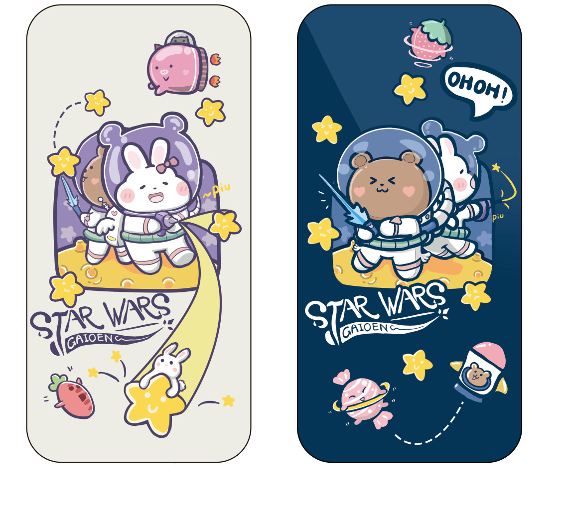 淘宝美工陈庚华可爱手机壳设计作品