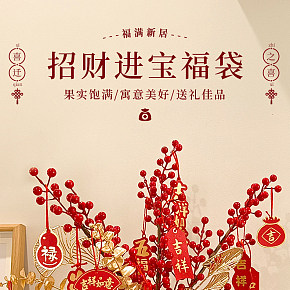 生活百货  招财进宝福袋  详情页