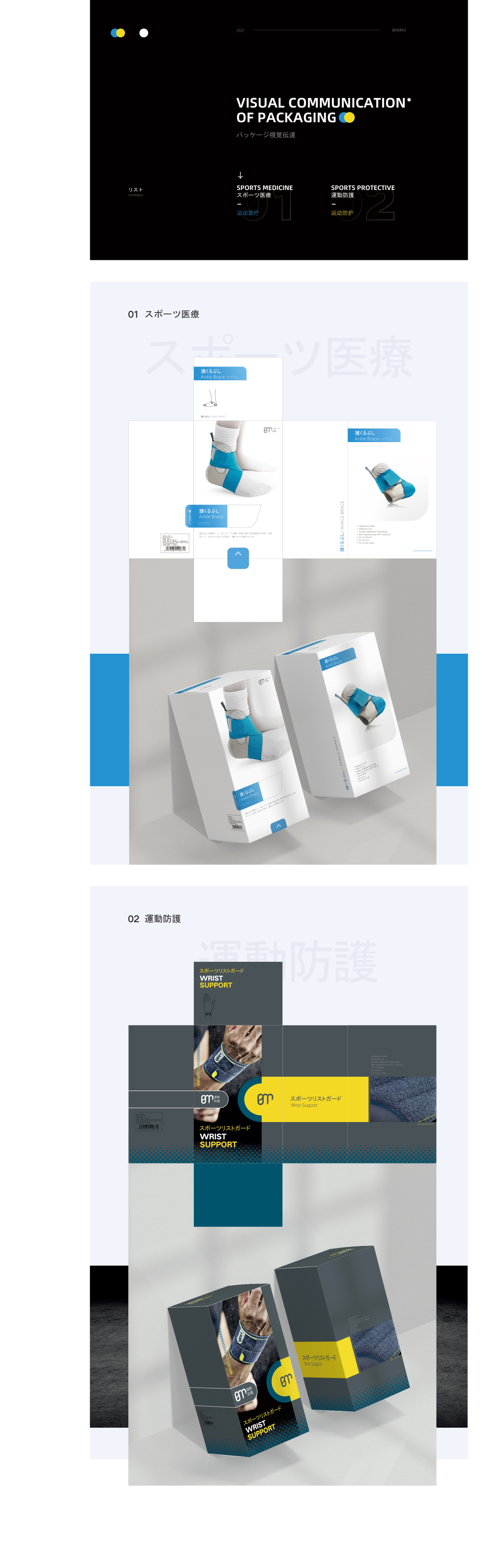 淘宝美工皮球运动护具包装设计作品