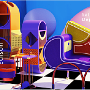 后现代家具橱窗设计 logo设计