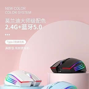 3C数码-莫兰迪鼠标-详情页