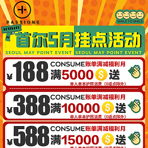 韓國(guó)首爾購(gòu)物宣傳海報(bào)