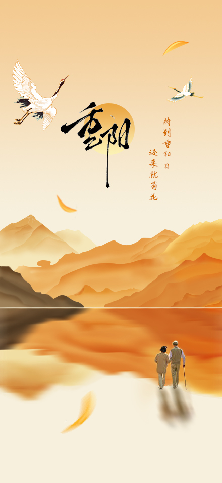 淘寶美工y289618重陽節(jié)宣傳海報(bào)作品