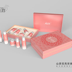 雅恣韵山茶花亮采焕肤礼盒-包装设计