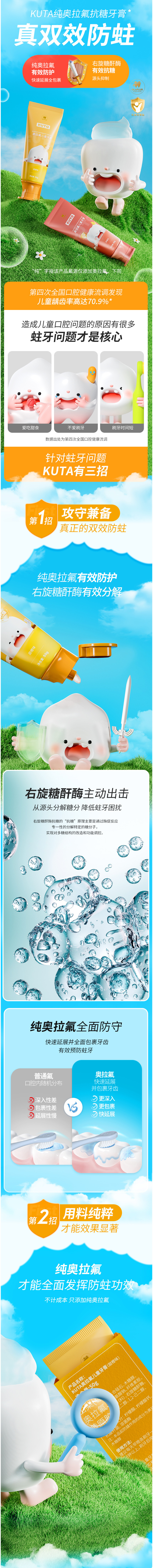 淘宝美工Camus儿童牙膏详情设计作品