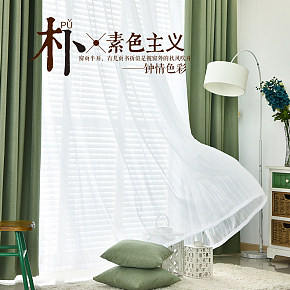 家具家纺纯色窗帘