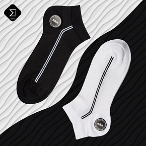 黑白时尚袜子主图设计方案