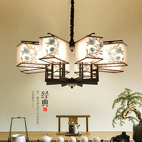 新中式吊灯客厅灯大气现代简约餐厅吊灯创意个性卧室中式灯具灯饰