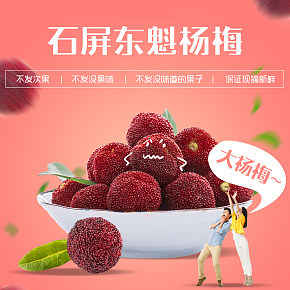 云南杨梅新鲜水果食品详情页