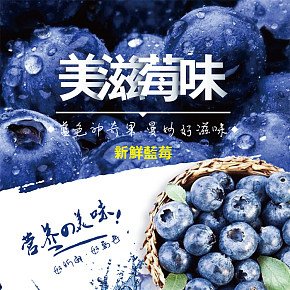 蓝莓水果电商淘宝详情页
