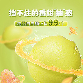 生鲜柚子海报