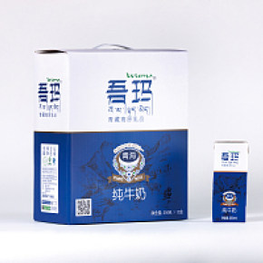 吾玛青藏高原牛奶包装设计