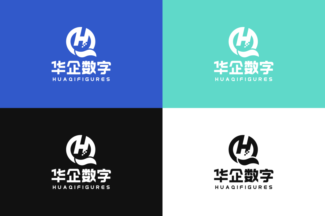 淘宝美工北森华企数字LOGO作品