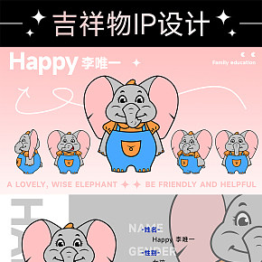 大象吉祥物IP设计
