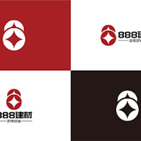 888建材公司logo