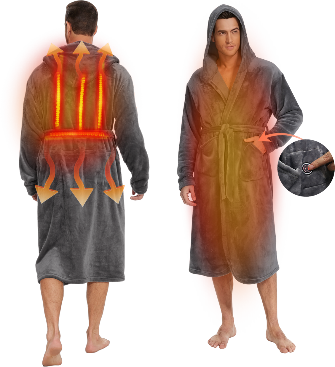 淘宝美工山风自有归处亚马逊保暖浴袍主图与A 设计作品