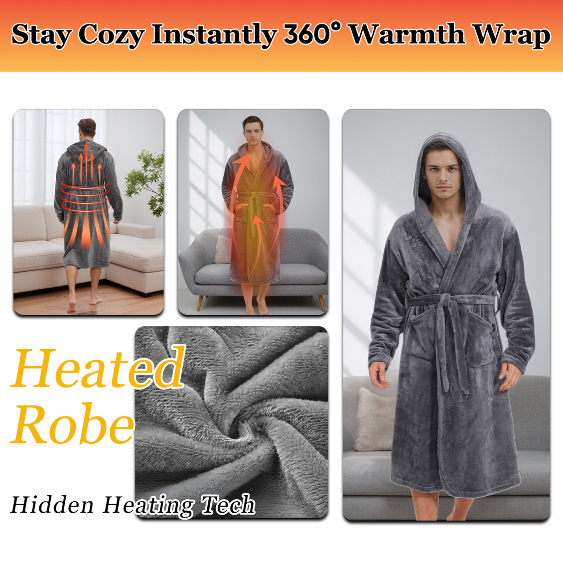 淘宝美工山风自有归处亚马逊保暖浴袍主图与A 设计作品